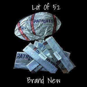 New England Patriots Football Balloons - 52 Pack NFL Party Supplies New